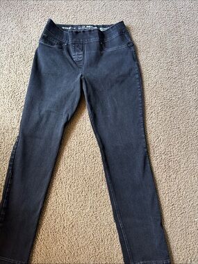 Petite Luxe Denim Black Skinny Jeans Petite Medium 10/12